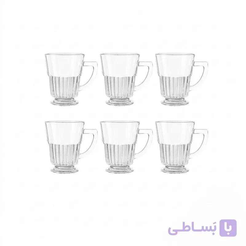 لیوان لیمون مدل پایه دار کد 2485 مجموعه 6 عددی — تصویر 1