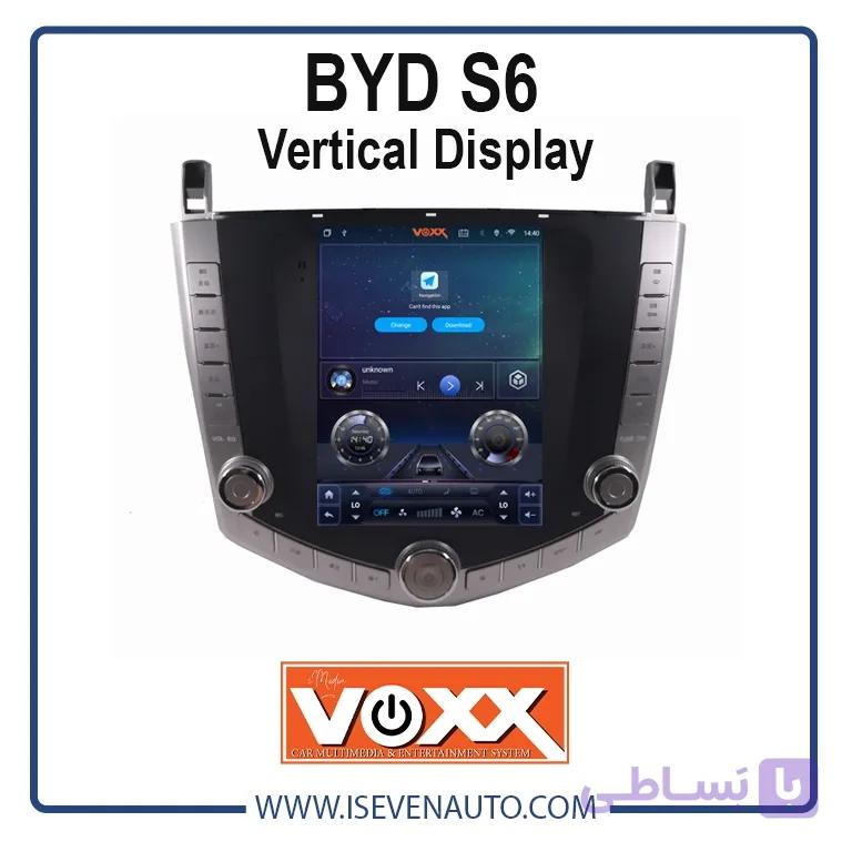 مانیتور اندروید VoxX – خودرو BYD S6 – مدل C500 pro+ تسلایی — تصویر 1