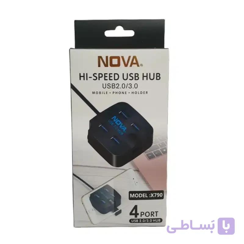 هاب چهار پورت USB3.0 نُوا مدل Nova X790 — تصویر 1