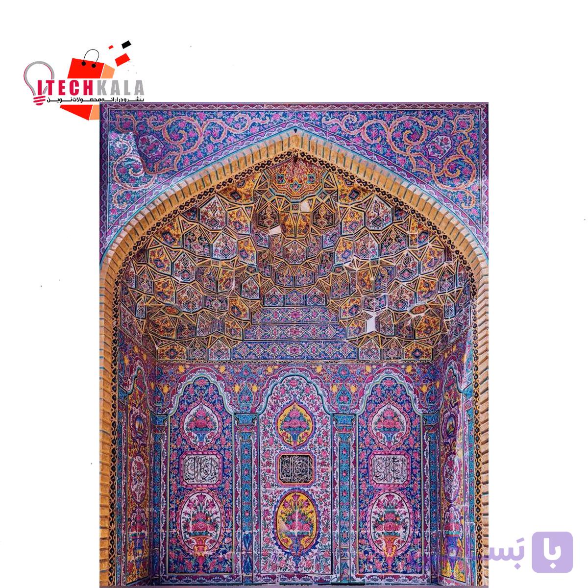 برچسب کاغذی پشت چسبدار طرح معماری ایرانی کد 6