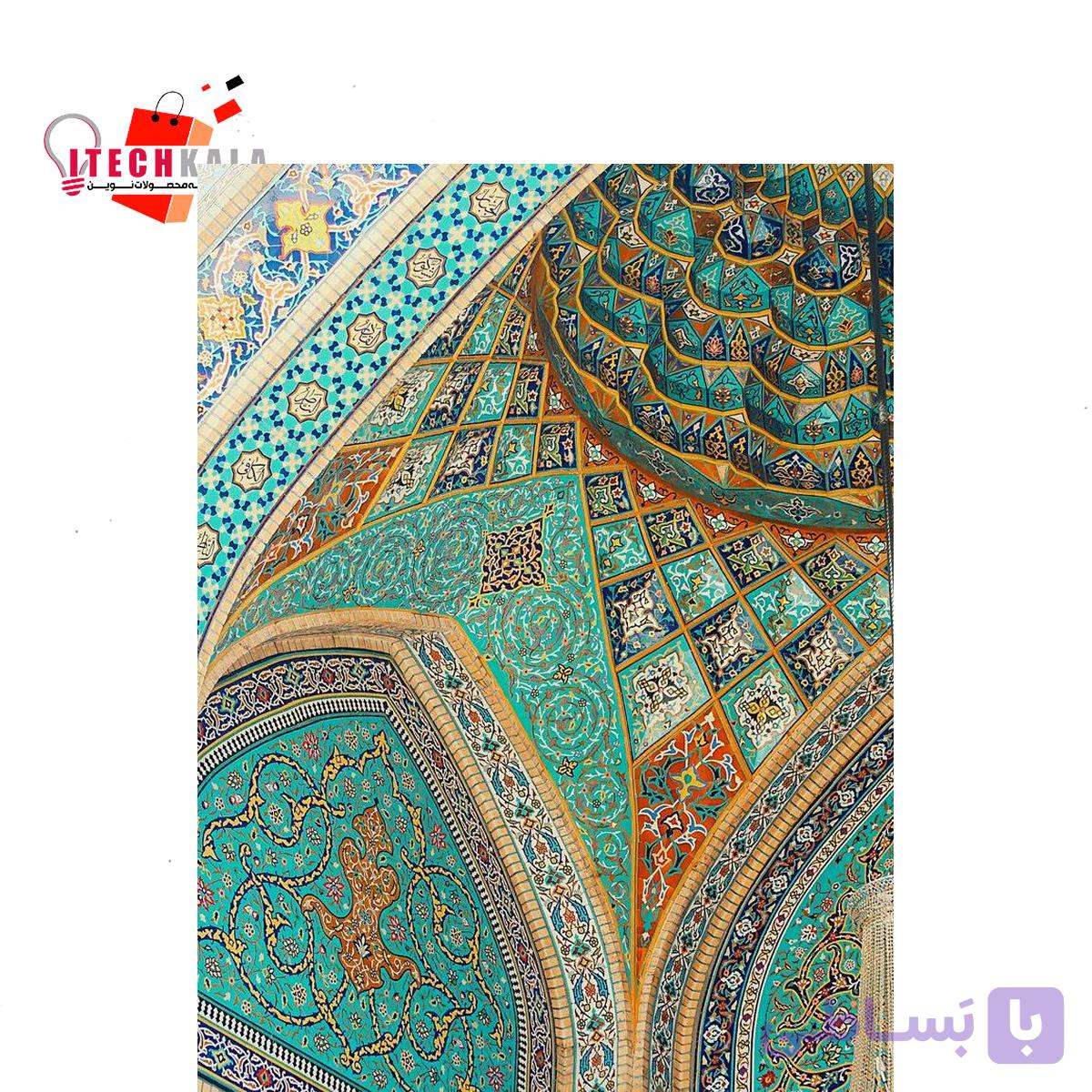 برچسب کاغذی پشت چسبدار طرح معماری ایرانی کد 4