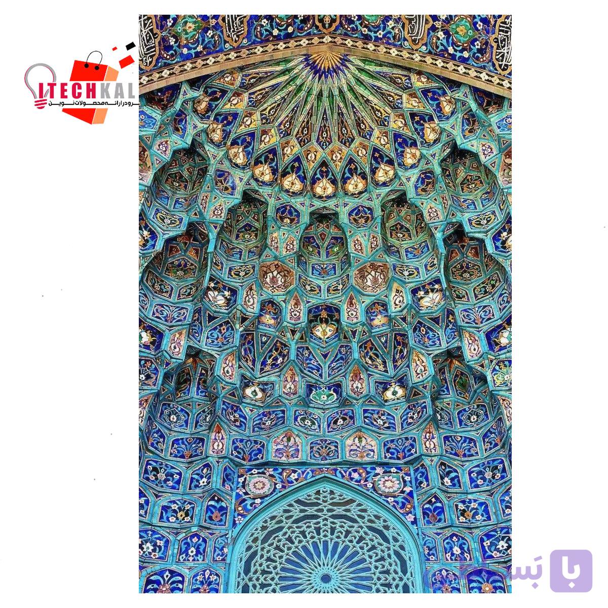 برچسب کاغذی پشت چسبدار طرح معماری ایرانی کد 12