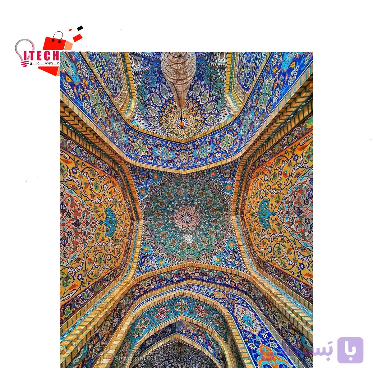 برچسب کاغذی پشت چسبدار طرح معماری ایرانی کد 9