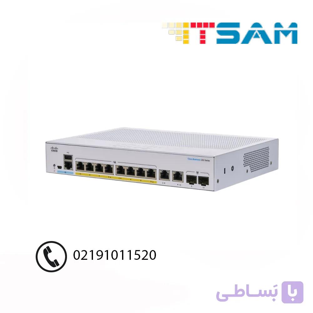 سوئیچ سیسکو مدل CBS250-8FP-E-2G