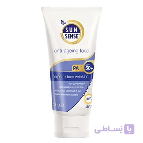 کرم ضد چروک صورت سان سنس SPF50 ایگو