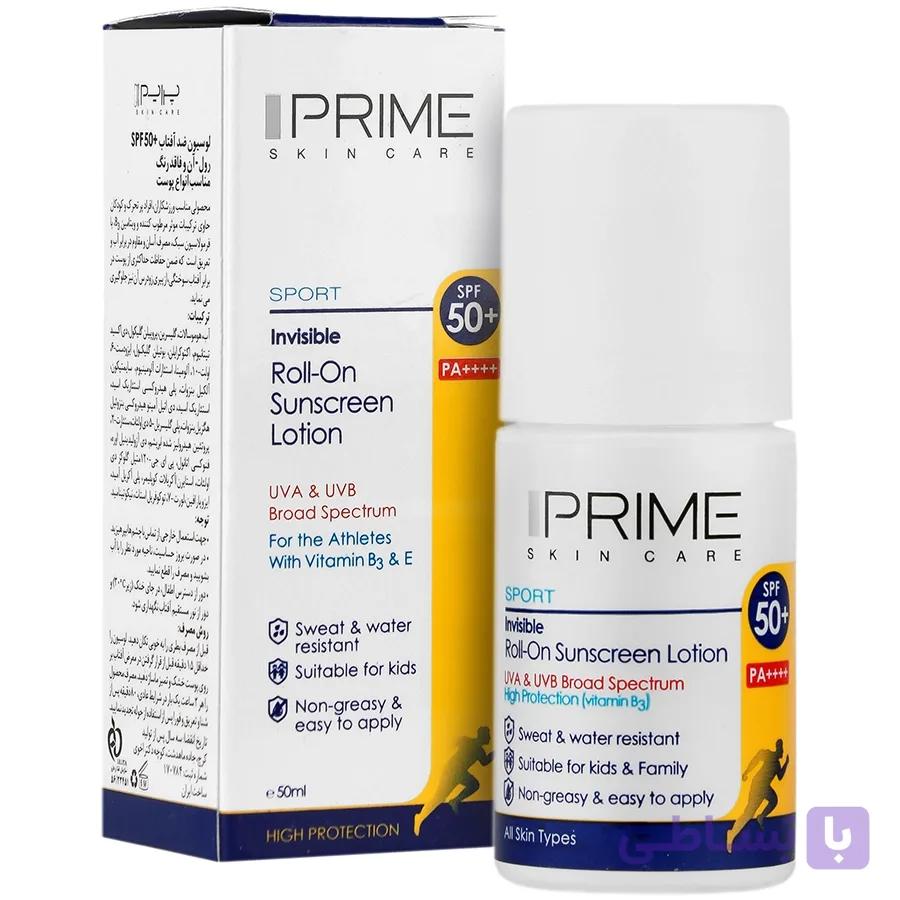 لوسیون ضد آفتاب رول آن +SPF50 پریم