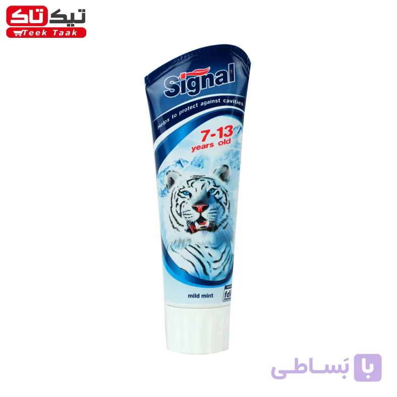 خمیر دندان Tiger سیگنال 75 میل - مناسب 7 تا 13 سال