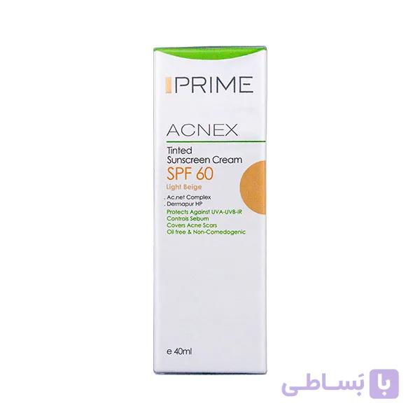کرم ضد آفتاب رنگی SPF60 پریم — تصویر 1