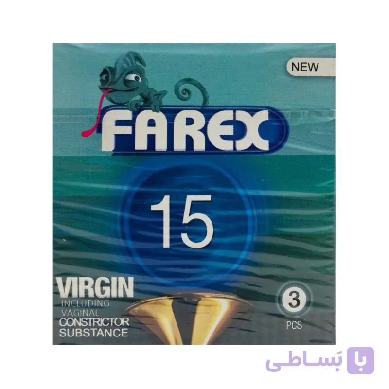 کاندوم فارکس مدل VIRGIN 15 مجموعه 3 عددی