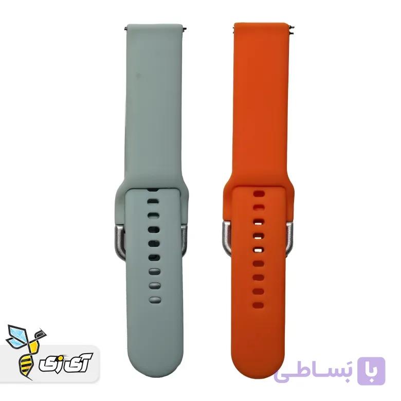 بند ساعت سیلیکونی 20 میلی‌متری سگکی مدل S13 — تصویر 1