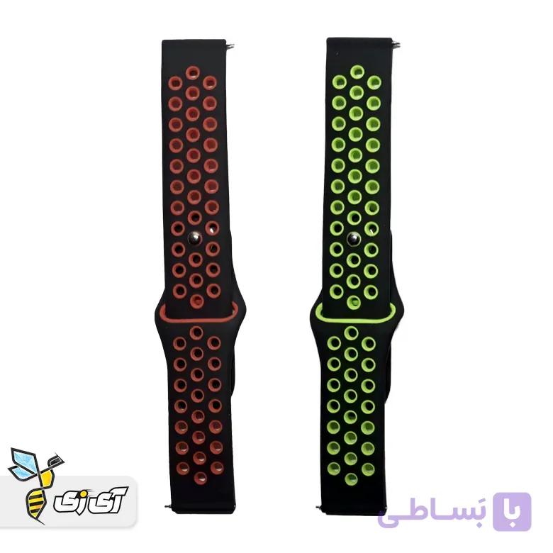 بند ساعت سیلیکونی 20 میلی‌متری طرح نایکی مدل S11 — تصویر 1
