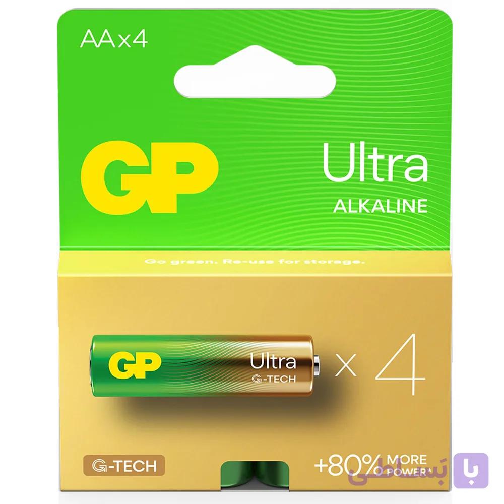 باتری نیم قلمی جی پی (GP) اولترا آلکالاین 4 عددی G-TECH جعبه ی 10 تایی