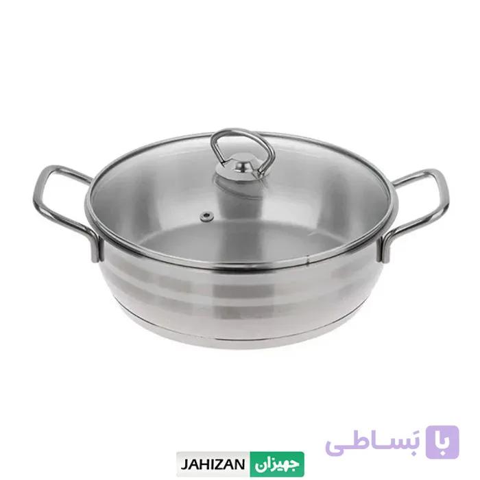 تابه دودسته استیل دستی لوکس سایز 26