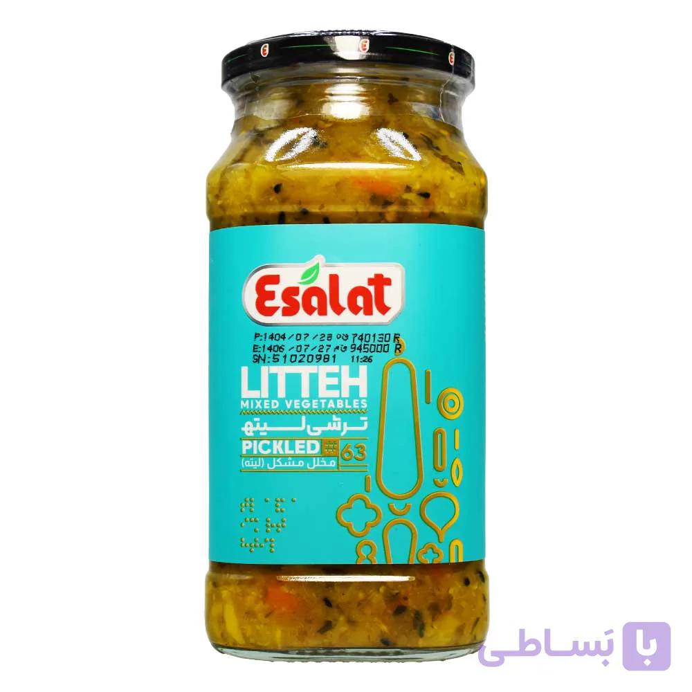ترشی لیته اصالت ESALAT وزن 580 گرم