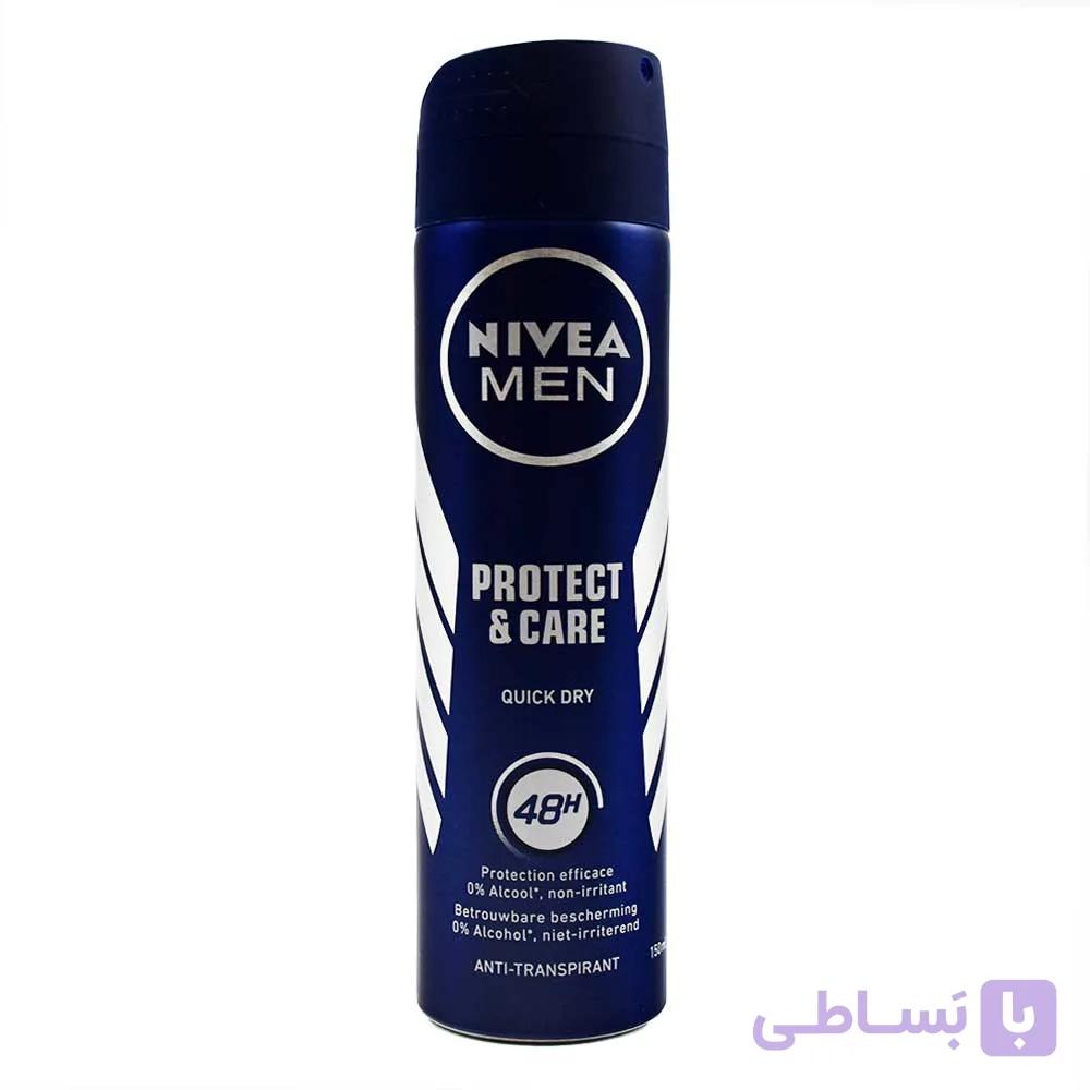 اسپری مردانه نیوآ NIVEA اصلی آلمانی مدل Protect and Care حجم 150 میلی لیتر — تصویر 1