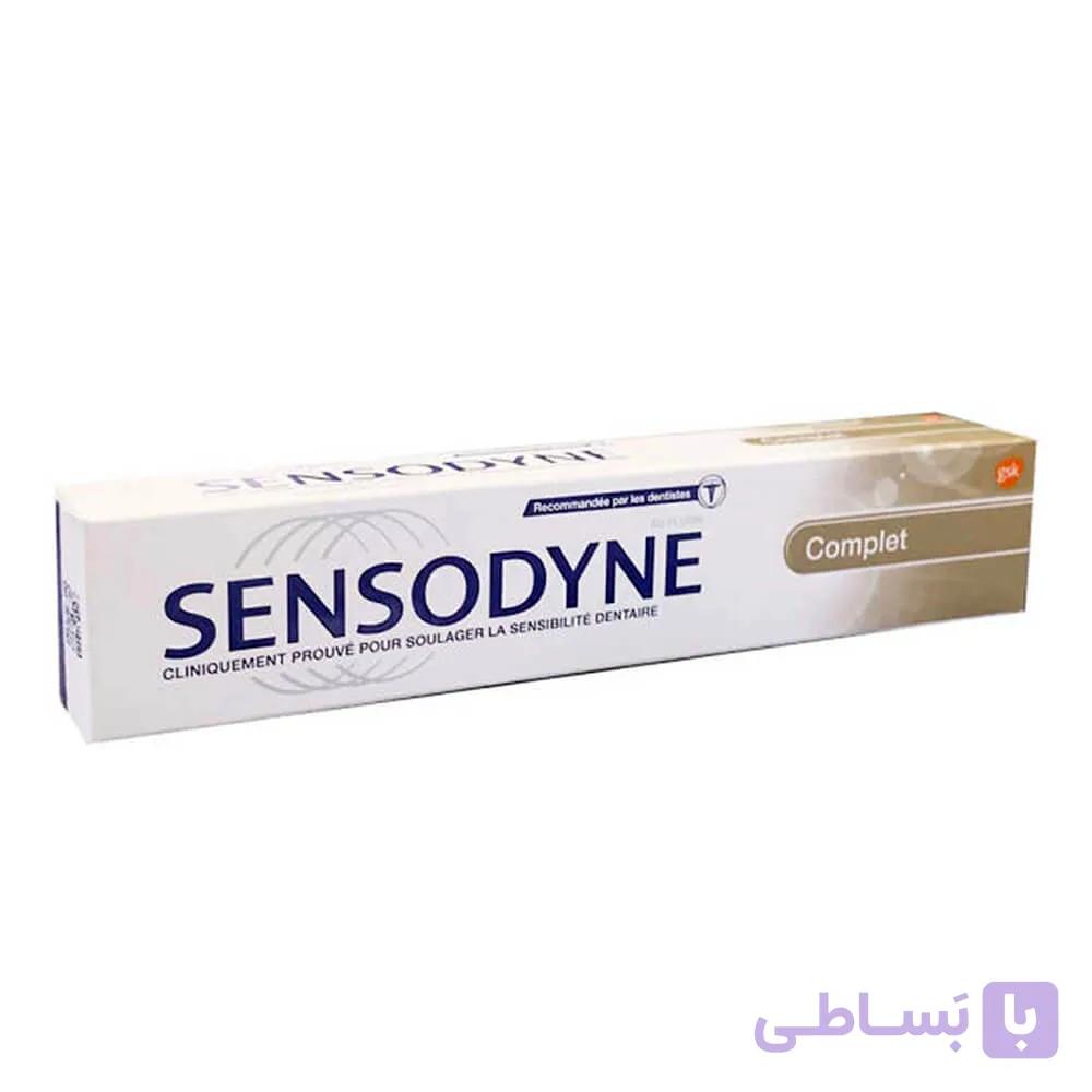 خمیر دندان سنسوداین SENSODYNE اصل مدل Complet حجم 75 میلی لیتر