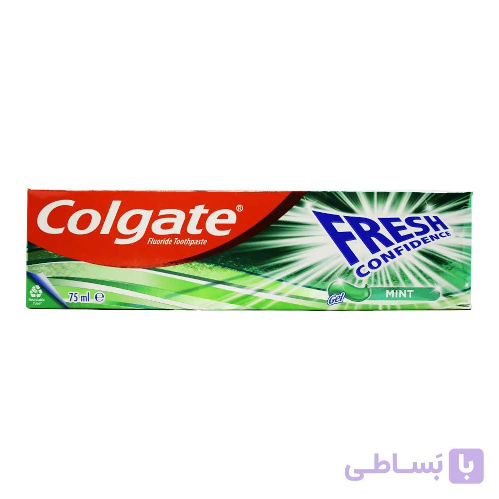 خمیر دندان کلگیت COLGATE اصل مدل فرش کانفیدنس Mint حجم 75 میلی لیتر