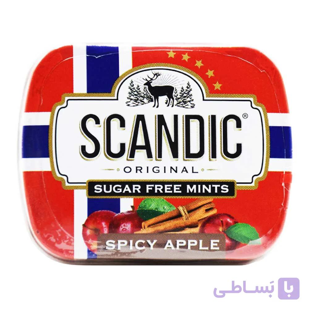 خوش بو کننده دهان اسکاندیک SCANDIC اصل روسیه با طعم سیب و دارچین وزن 14 گرم