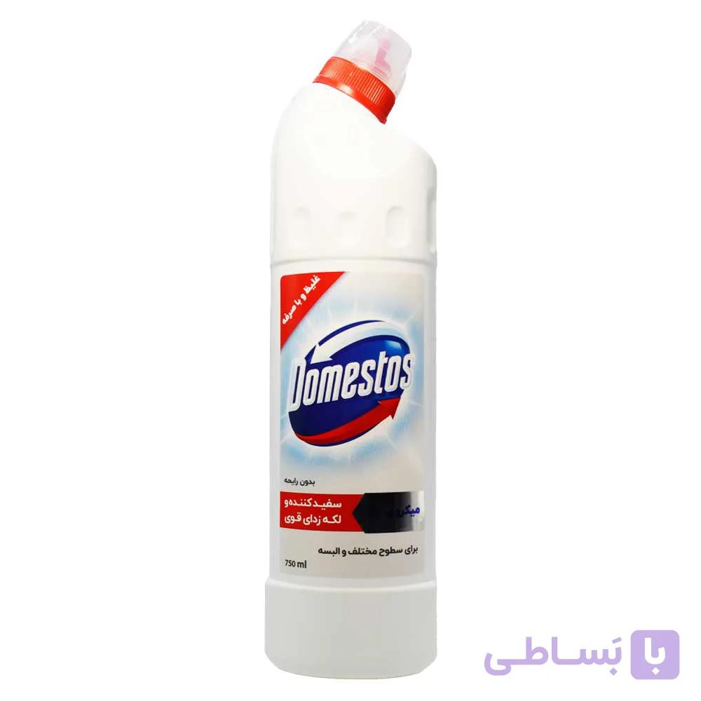 سفیدکننده و لکه زدای بسیار قوی دامستوس DOMESTOS حجم 750 میلی لیتر
