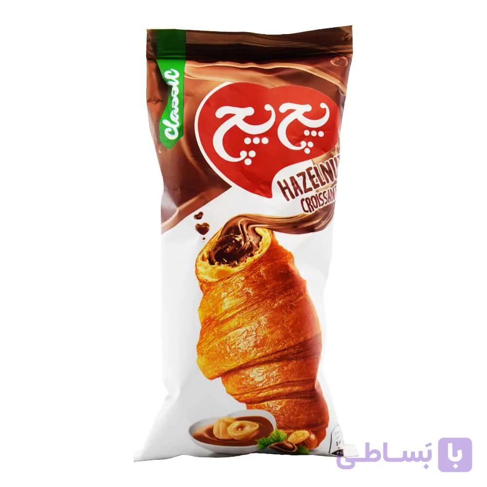 کروسان پچ پچ PECH PECH با مغز کرم کاکائو فندقی وزن 50 گرم