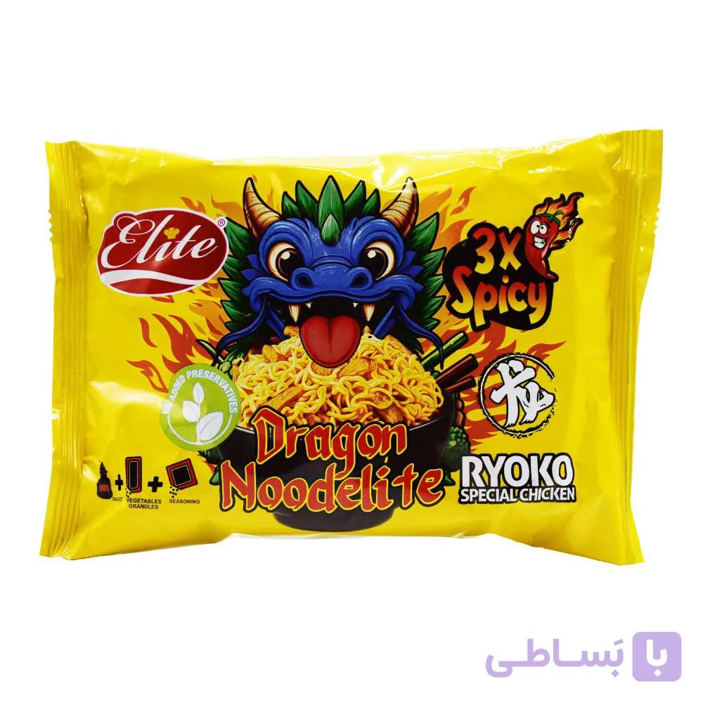 نودل فوری نودالیت NOODELITE ریوکو با طعم مرغ 3X تند وزن 130 گرم
