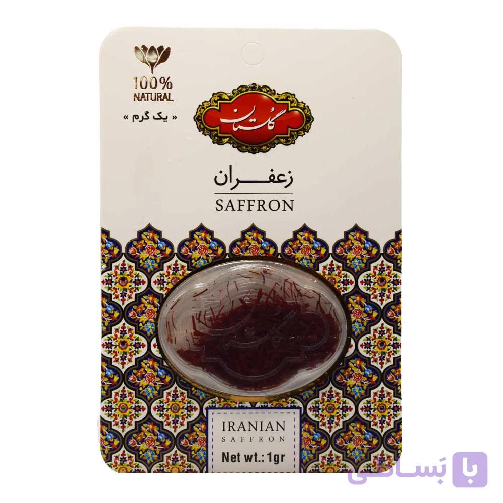 زعفران سرگل گلستان GOLESTAN طرح خاتم وزن 0.5 گرم