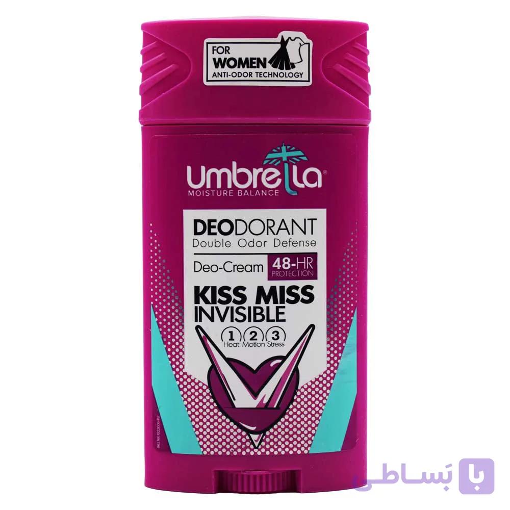 استیک ضد تعریق زنانه آمبرلا UMBRELLA مدل Kiss Miss حجم 90 میلی لیتر