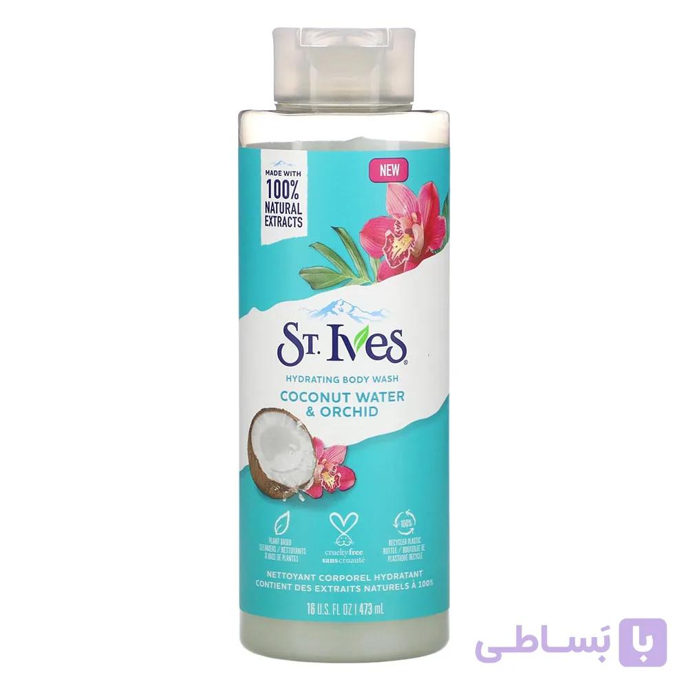 شامپو بدن سینت ایوز ST.IVES اصل آمریکا مدل نارگیل و گل ارکیده حجم 473 میلی لیتر