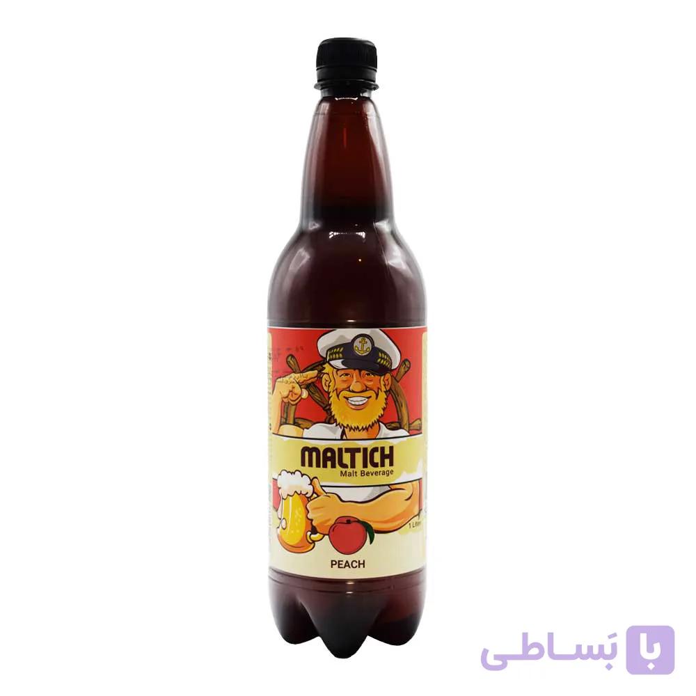 نوشیدنی مالت ایچ MALTICH با طعم هلو حجم 1 لیتر