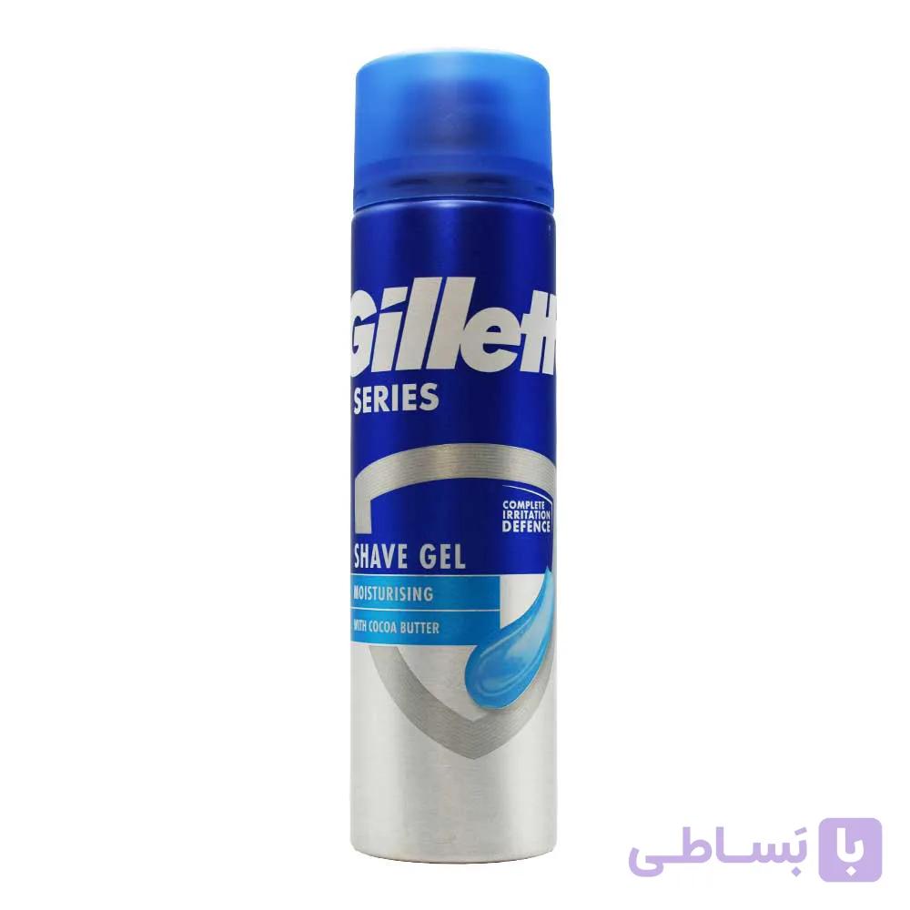ژل اصلاح ژیلت GILLETTE اصل اروپا مدل Moisturizing (مرطوب کننده) حجم 200 میلی لیتر