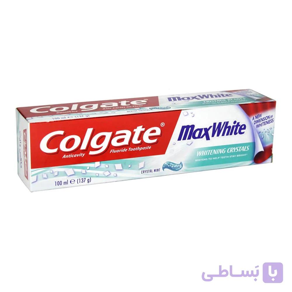 خمیر دندان کلگیت COLGATE مدل Max White حجم 100 میلی لیتر