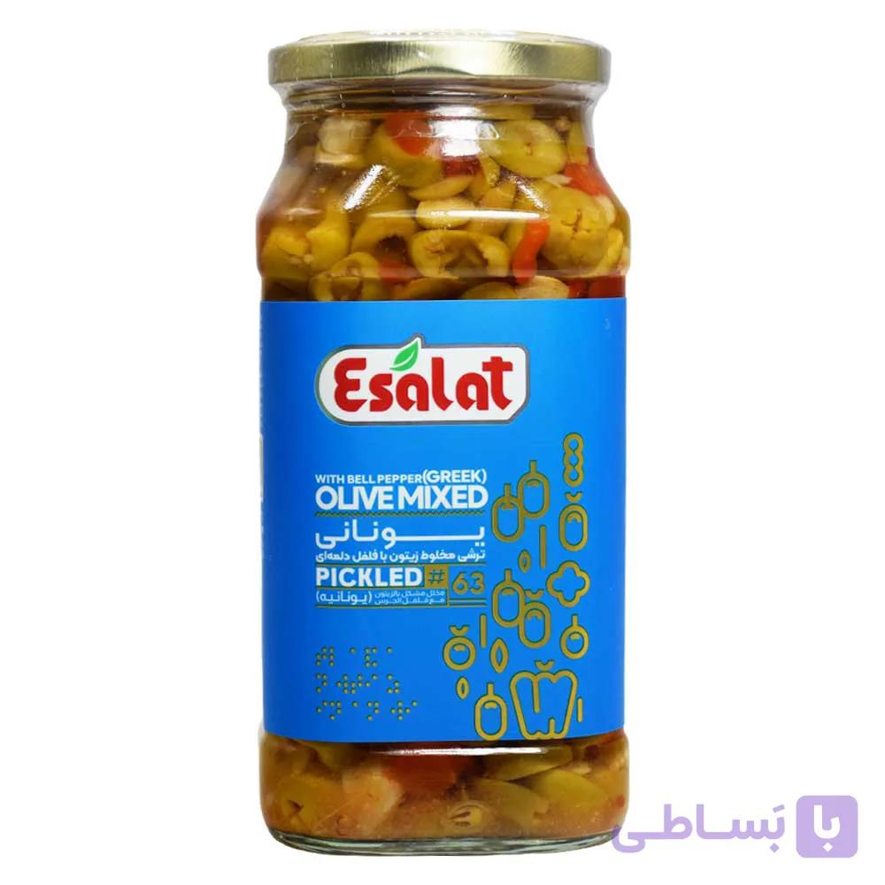 ترشی مخلوط در رب گوجه فرنگی اصالت ESALAT وزن 570 گرم