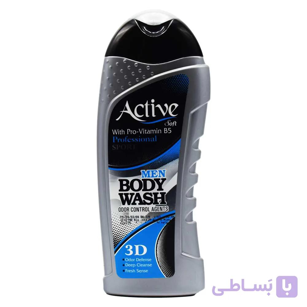 شامپو بدن مردانه اسپرت طوسی اکتیو ACTIVE وزن 400 گرم