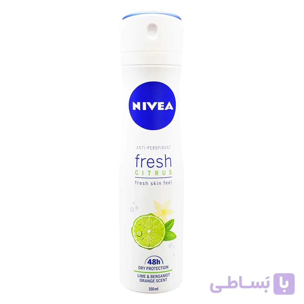 اسپری ضد تعریق زنانه نیوآ NIVEA اصلی آلمانی مدل Fresh Citrus حجم 150 میلی لیتر — تصویر 1