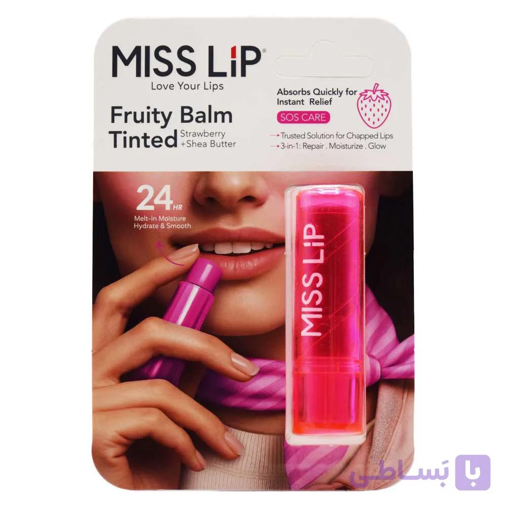 بالم لب میس لیپ MISS LIP با رایحه توت فرنگی وزن 4.8 گرم