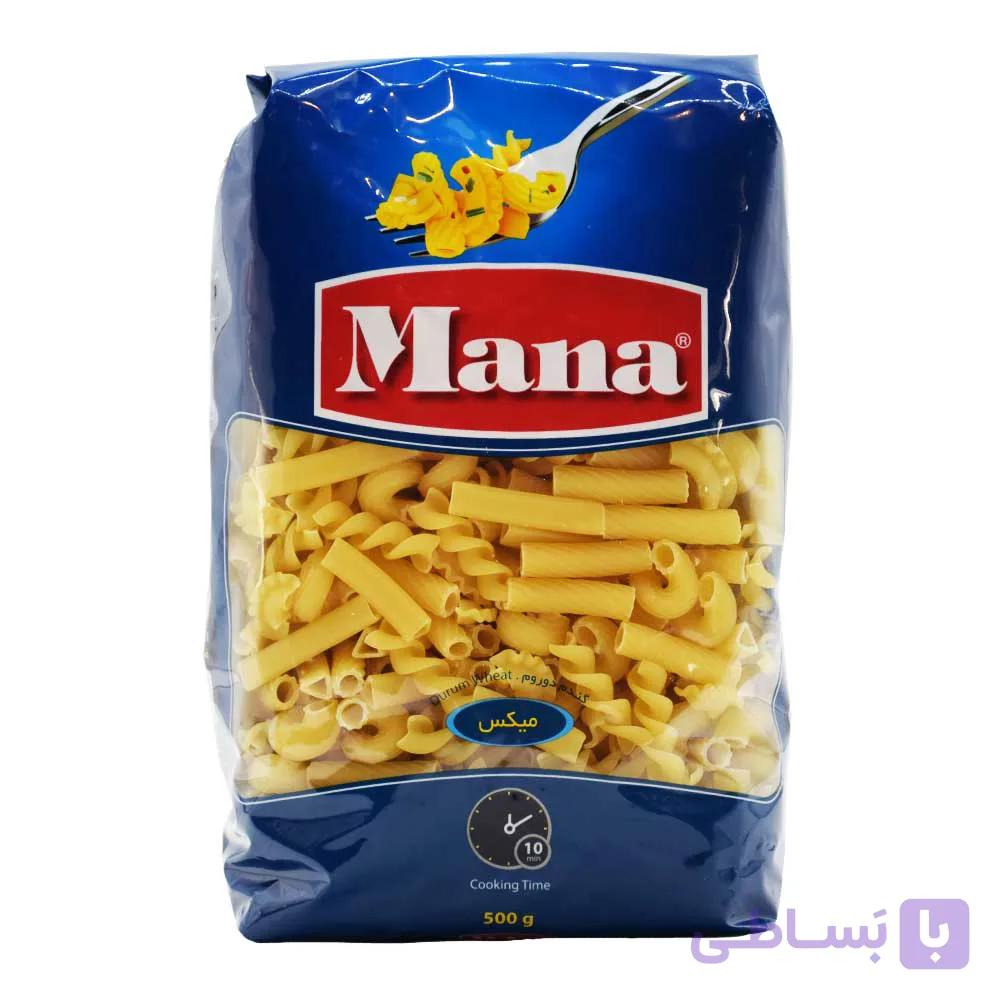 ماکارونی مانا MANA مدل میکس وزن 500 گرم