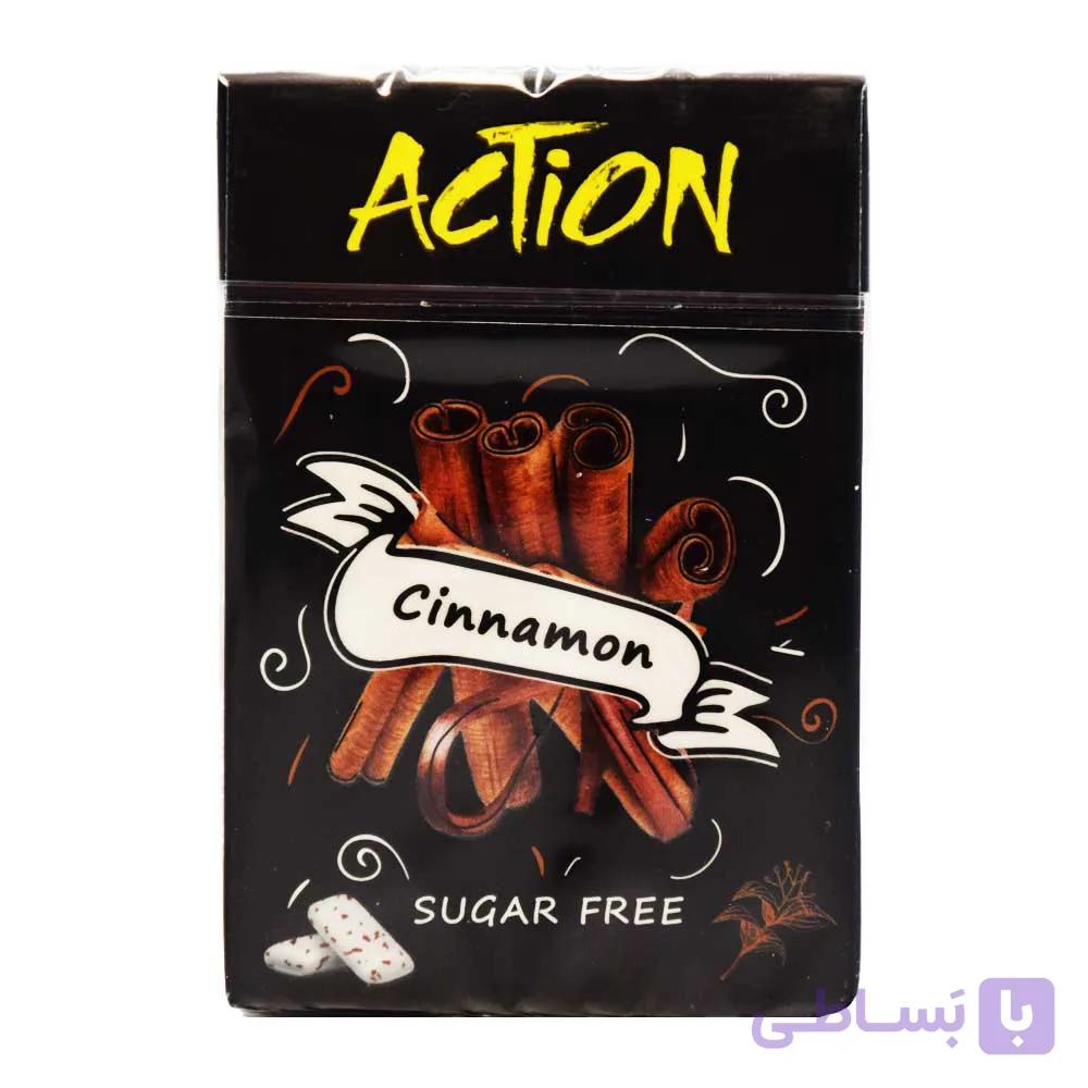 آدامس بدون شکر اکشن ACTION با طعم دارچین