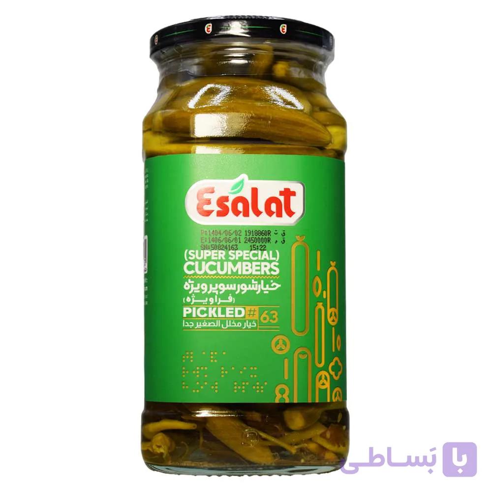 خیارشور سوپر ویژه اصالت ESALAT وزن 600 گرم