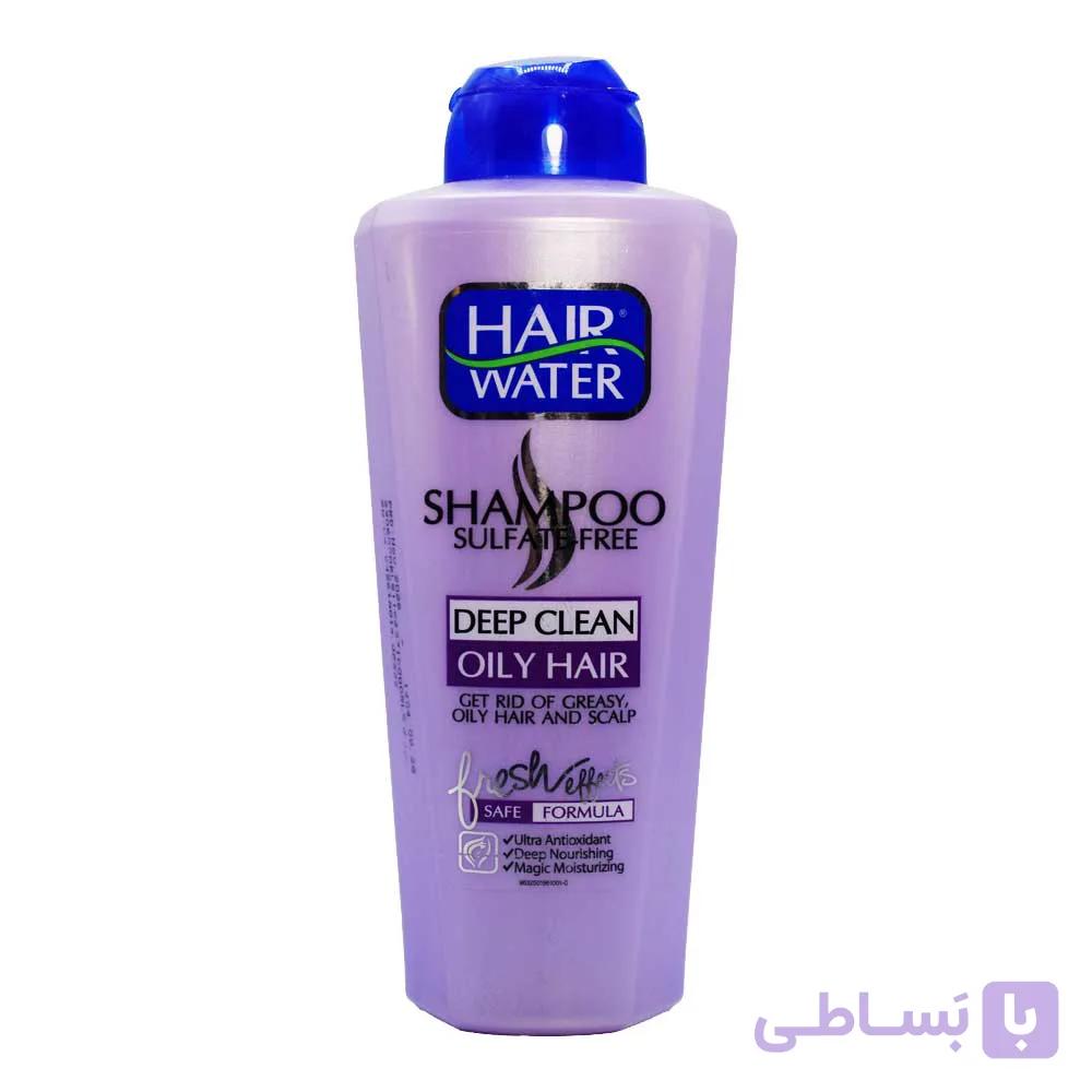 شامپو بدون سولفات هیر واتر HAIR WATER مخصوص موهای چرب وزن 400 گرم