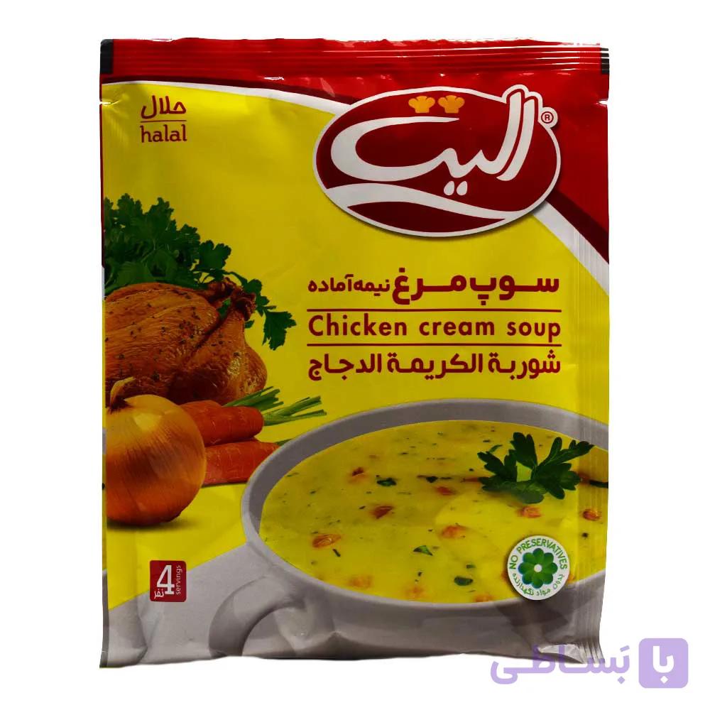 سوپ مرغ نیمه آماده الیت ELITE وزن 61 گرم