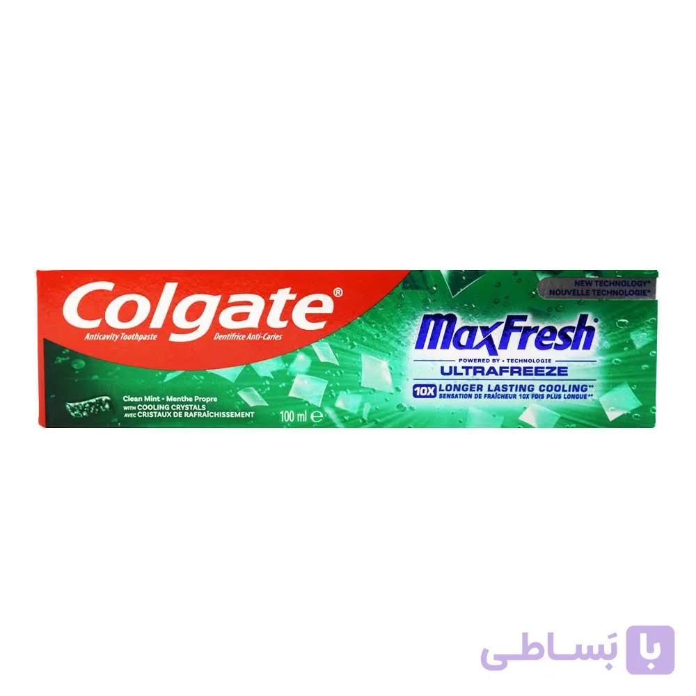 خمیر دندان کلگیت COLGATE مدل مکس فرش Clean Mint حجم 100 میلی لیتر