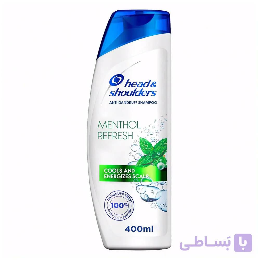 شامپو هد اند شولدرز SHOULDERS اصل عربستان ضد شوره با رایحه نعنا حجم 400 میلی لیتر