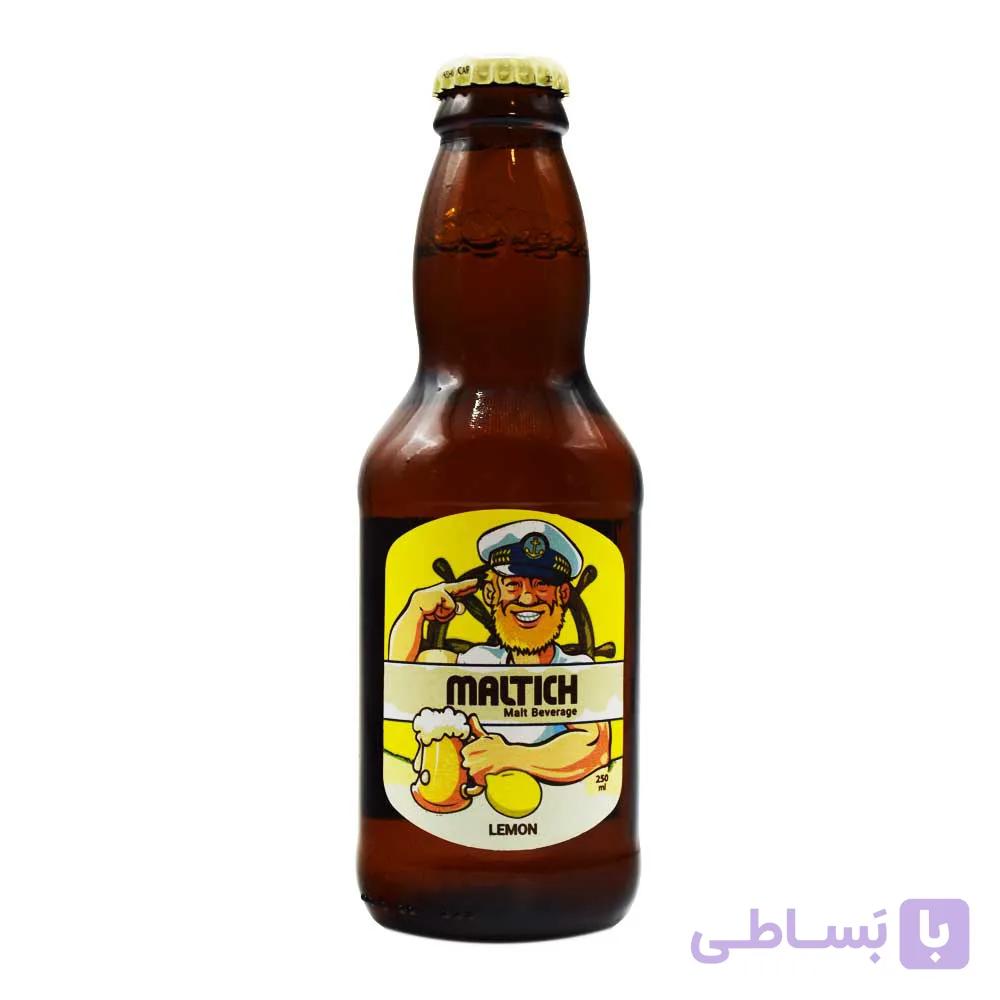 نوشیدنی مالت ایچ MALTICH با طعم لیمو حجم 250 میلی لیتر