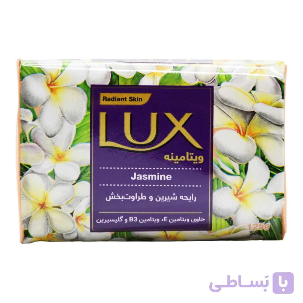 صابون لوکس LUX ویتامینه با رایحه گل یاس وزن 125 گرم