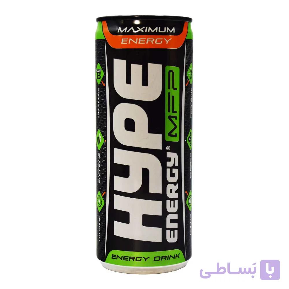 نوشیدنی انرژی زا هایپ HYPE مشکی حجم 250 میلی لیتر