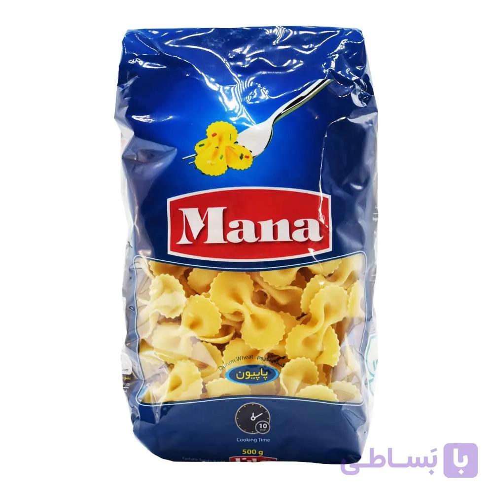 ماکارونی مانا MANA مدل پاپیون وزن 500 گرم