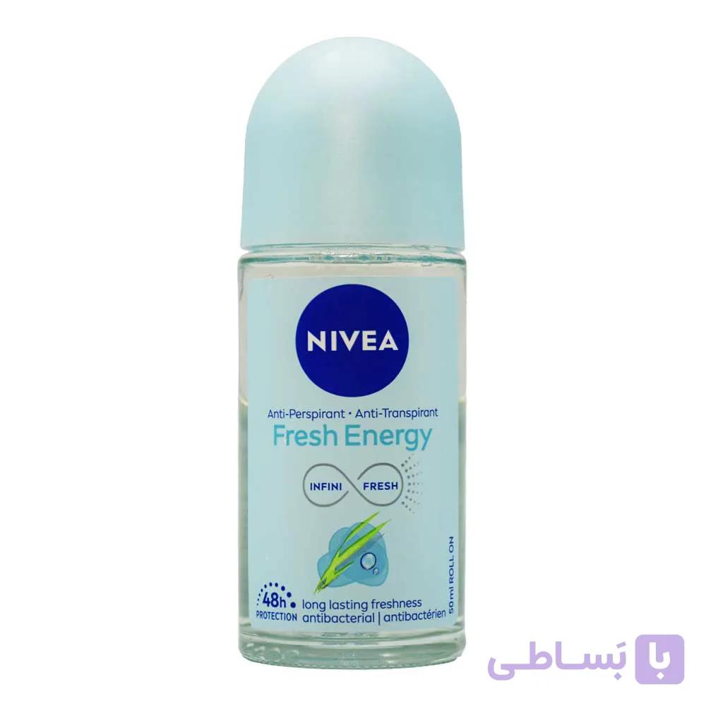 مام رول زنانه ضد تعریق نیوآ NIVEA اصل آلمان مدل Fresh Energy حجم 50 میلی لیتر