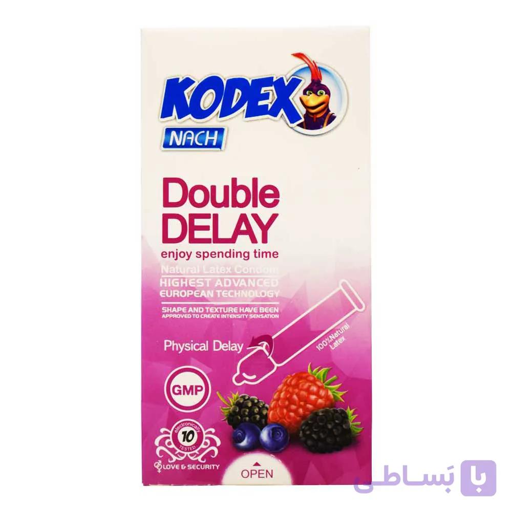 کاندوم کدکس KODEX مدل Double Delay بسته 10 عددی