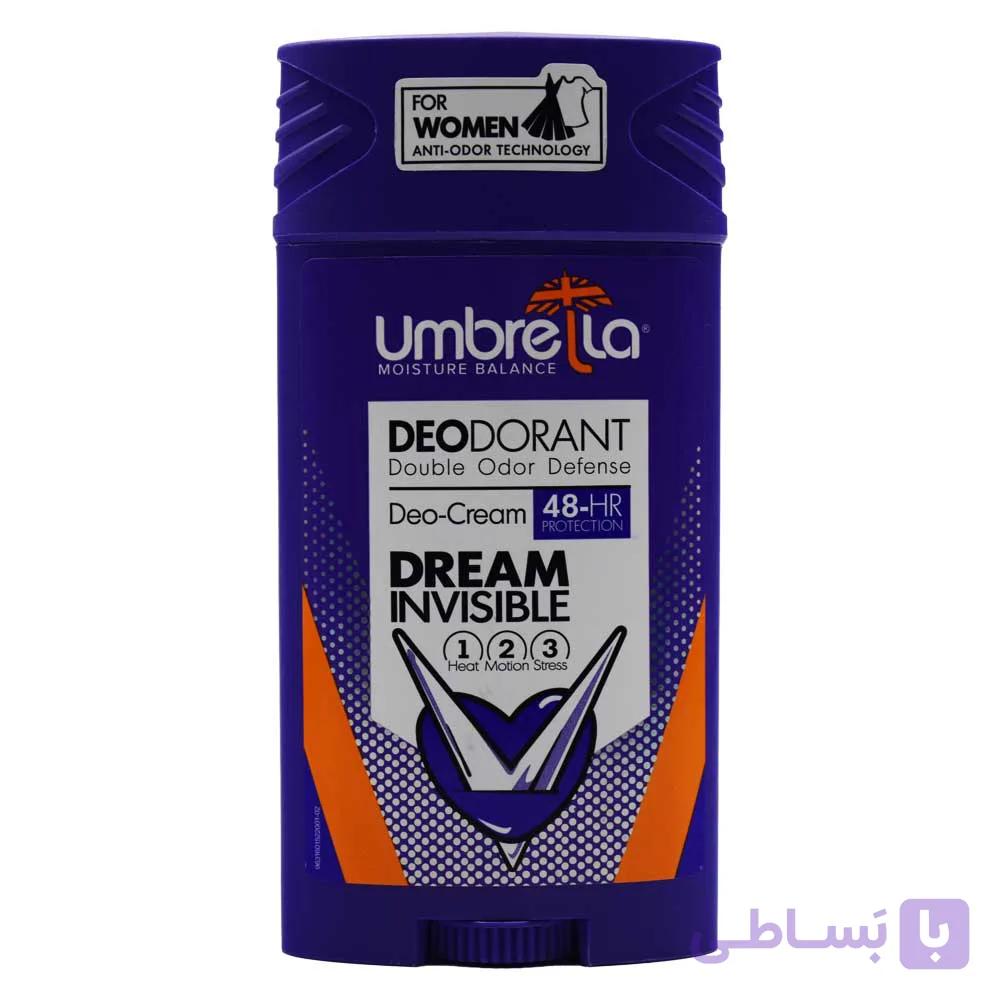 استیک ضد تعریق زنانه آمبرلا UMBRELLA مدل Dream Invisible حجم 90 میلی لیتر