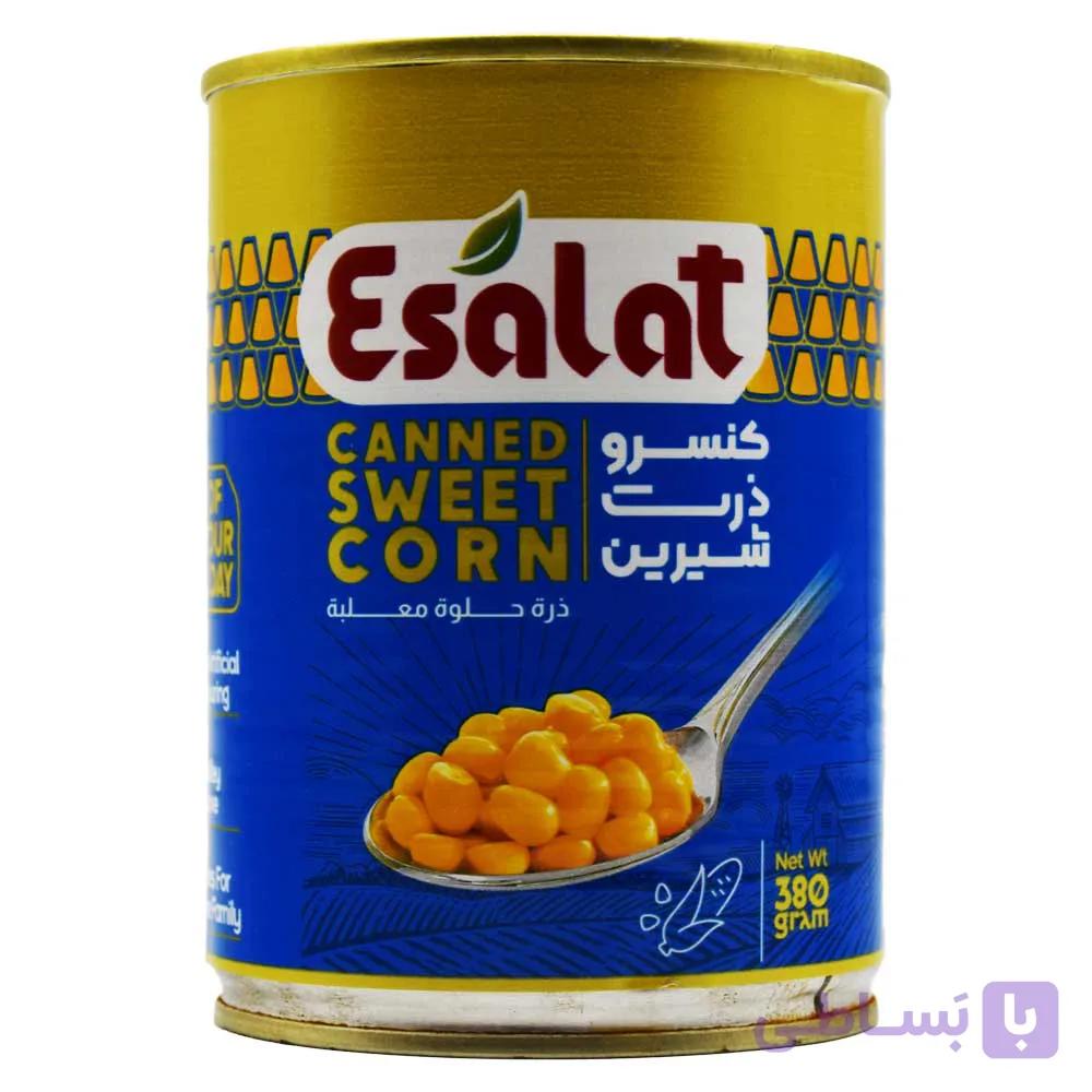 کنسرو ذرت شیرین اصالت ESALAT وزن 380 گرم
